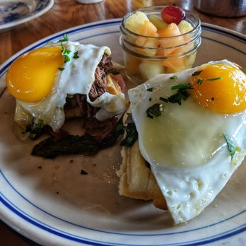 Ida Claire - Waffle Benedict - great flavors but waffle could be crispier - Southern Near Me - Addison, Texas