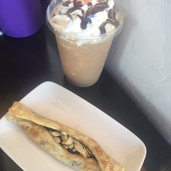 Crave Coffee Bar - Almond milk caramel mocha frappe. Plum crostada! - Coffee & Tea Near Me - Tucson, Arizona Crave Coffee Bar - Almond milk caramel mocha frappe. Plum crostada! - Coffee & Tea Near Me - Tucson, Arizona