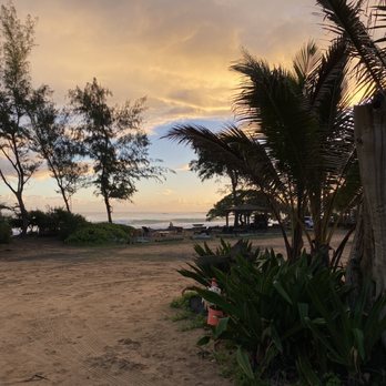 Kumu Camp - Sunrise at youth yurt - Campgrounds Near Me - Anahola, Hawaii