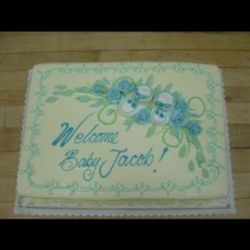 Cirque Baking - Cust floral, baby shower