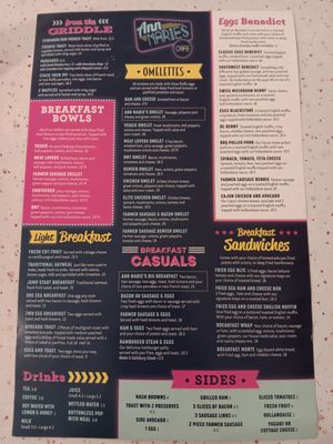 Menu photo 2 Ann Marie's Cafe Abbotsford, BC