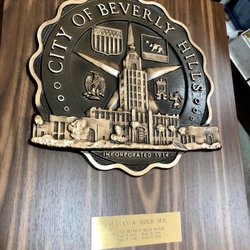 The Trophy Emporium - Completed plaque ready for presentation to the mayor.