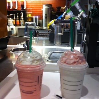 Starbucks - A birthday cake frappucino and a strawberry frappucino - Coffee & Tea Near Me - Jacksonville, Florida Starbucks - A birthday cake frappucino and a strawberry frappucino - Coffee & Tea Near Me - Jacksonville, Florida