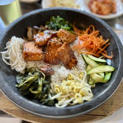 Seoul Galbi Korean BBQ - Salmon hot stone bibimbap