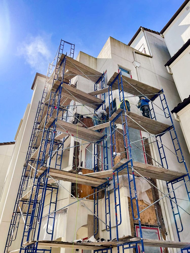 Slide of Stuko Application and Repair