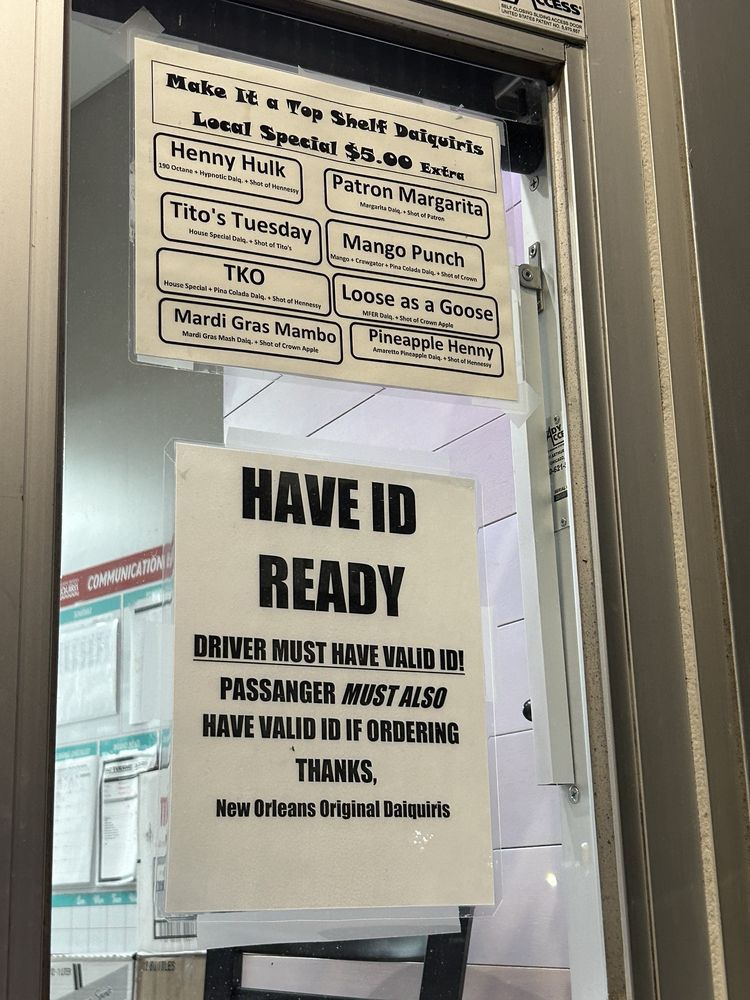 NEW ORLEANS ORIGINAL DAIQUIRIS Updated July 2024 11 Photos 1810 N Causeway Blvd