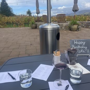 Robert Biale Vineyards - Tasting on the patio - Wine Tours Near Me - Napa, California