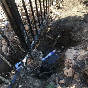 Harrison Fence - One of the three places where the irrigation system piping was severed. - Fences & Gates Near Me - Apex, North Carolina Harrison Fence - One of the three places where the irrigation system piping was severed. - Fences & Gates Near Me - Apex, North Carolina