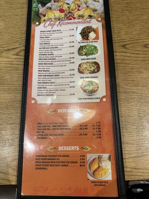 Menu photo 2 Singha Thai Bakersfield, CA