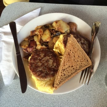 The Haab - Scrambled eggs, toast , sausage , home fries -amazing - Mexican Near Me - Woodside, New York