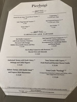 Menu photo 2 Pierluigi Rome, RM Menu photo 2 Pierluigi Rome, RM