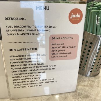 Junbi Matcha & Tea - Menu - Bubble Tea Near Me - Livermore, California