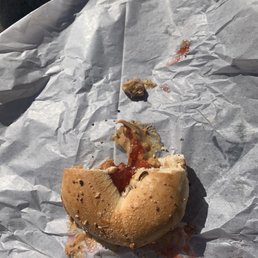 Peanut butter and jelly bagel