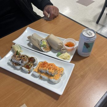 Korner Kitchen - shrimp tempura roll, spicy California roll, spicy tuna burrito - Sushi Bars Near Me - Ann Arbor, Michigan