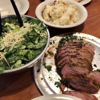 Stonefire Grill - Rustic garlic mashed potatoes, Caesar salad and tri-tip arrived at the same time. - American Near Me - Pasadena, California Stonefire Grill - Rustic garlic mashed potatoes, Caesar salad and tri-tip arrived at the same time. - American Near Me - Pasadena, California