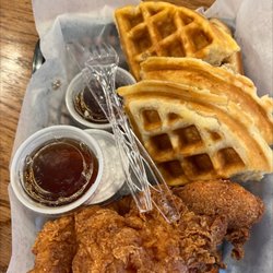 The Daiquiri Den - Chicken and Waffles