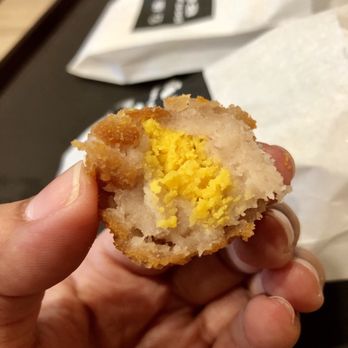 Chick & Tea - Inside fried taro ball - Taiwanese Near Me - Sunnyvale, California Chick & Tea - Inside fried taro ball - Taiwanese Near Me - Sunnyvale, California