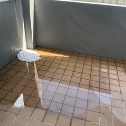 Flooded patio Flooded patio