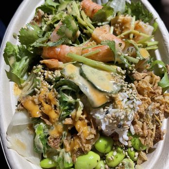 One Poke - 2-protein bowl ( shrimp and tofu) - Hawaiian Near Me - El Segundo, California