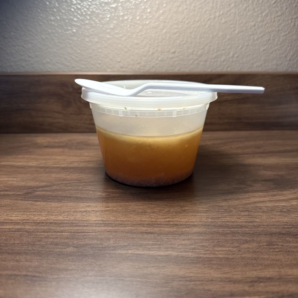 Wonton soup broth. Wonton soup broth.