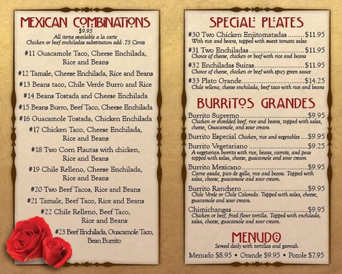 Menu photo 4 El Rincon Bohemio Santa Barbara, CA
