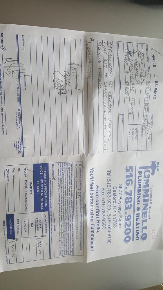 Slide of Tumminello Plumbing and Heating