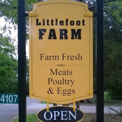 Littlefoot Farm Quality Meat - Our front sign