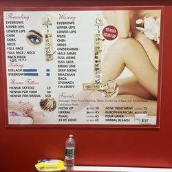 Unique Brows Threading Salon - Menu (March 2024)