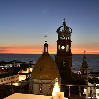 La Cappella - Another view of the church and ocean after sundown - Italian Near Me - Puerto Vallarta, JAL La Cappella - Another view of the church and ocean after sundown - Italian Near Me - Puerto Vallarta, JAL