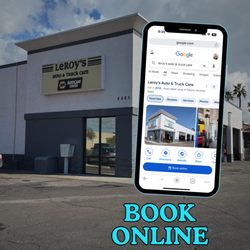 Leroy’s Auto & Truck Care - Easy online booking for diesel repair services at a Peoria shop near Bell Rd and the 101