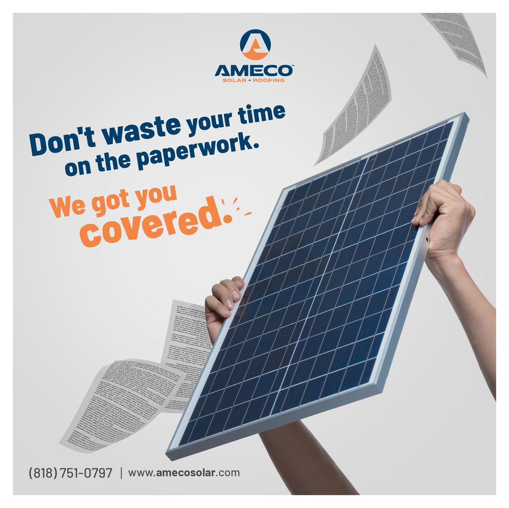 Slide of AMECO Solar & Roofing