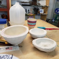 This Little Light Creative Art Glass and Gallery - Mold making process.