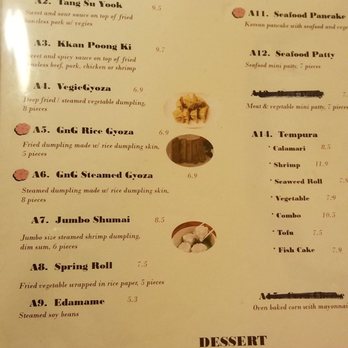 Garlic & Ginger - Menu - Korean Near Me - Gainesville, Florida