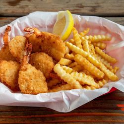 Captain’s Galley - Shrimp basket with fries from Captain's Galley