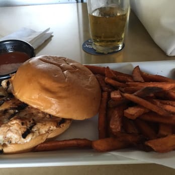 BoomerJack's Grill - Grilled chicken sandwich w/ sweet potato fries - Burgers Near Me - Arlington, Texas BoomerJack's Grill - Grilled chicken sandwich w/ sweet potato fries - Burgers Near Me - Arlington, Texas