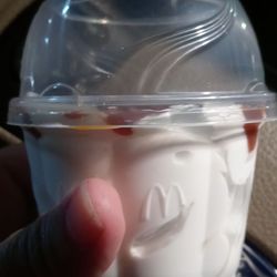 McDonald's - A poorly made caramel sundae and employees who don't comprehend what the dome lid is for. Cheating customers.