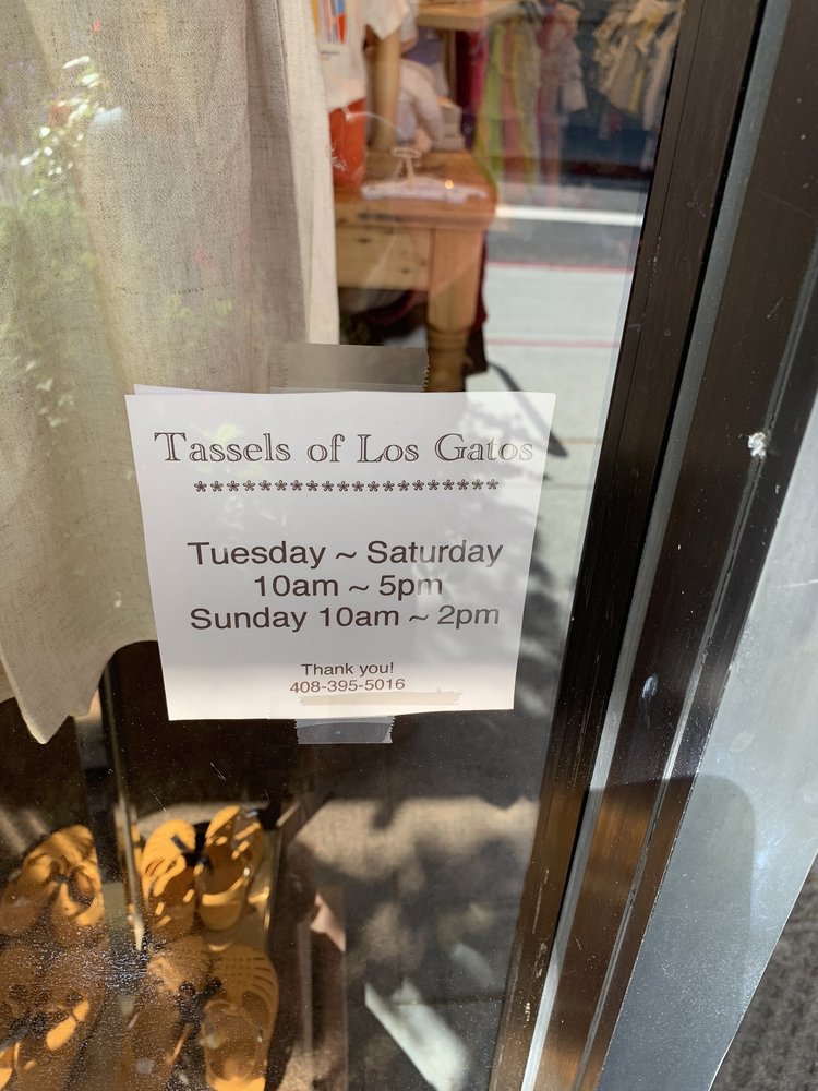 TASSELS OF LOS GATOS Updated September 2024 14 Reviews 44 Elm St