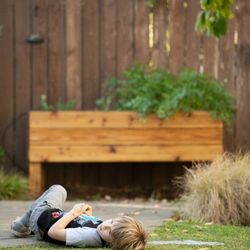 Victory Garden LA - Just a boy and his box.