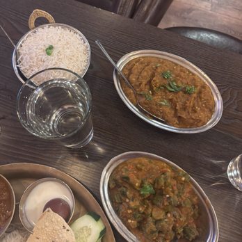 Aangan - Bhindi Masala (Vegan), eggplant - Indian Near Me - Albany, California