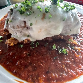 Uricchio's Trattoria - (Another view) of the Baked Lasagna Bolognese - Italian Near Me - Bakersfield, California Uricchio's Trattoria - (Another view) of the Baked Lasagna Bolognese - Italian Near Me - Bakersfield, California