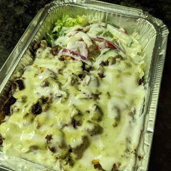 Alpetra Plus - Gyro over Rice - Mediterranean Near Me - Austin, Texas