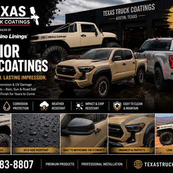 Texas Truck Coatings - Full exterior coatings available - Auto Customization Near Me - Austin, Texas Texas Truck Coatings - Full exterior coatings available - Auto Customization Near Me - Austin, Texas