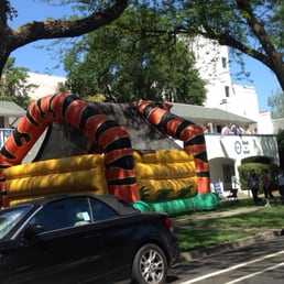 Even frat house is excited with their bubble house to celebrate Picnic Day!!!