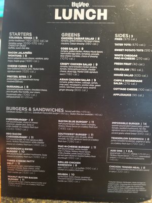 Menu photo 2 Hy-Vee Market Grille West Des Moines, IA Menu photo 2 Hy-Vee Market Grille West Des Moines, IA
