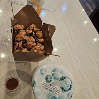 T4 Clayton - Popcorn chicken, thai tea, apple black tea. - Bubble Tea Near Me - Concord, California