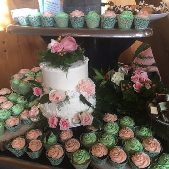 Simply From Scratch - Cake display at our wedding that Karen and Jennifer put together for us. - Caterers Near Me - Conestoga, Pennsylvania