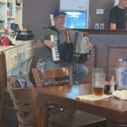 Not sure this fellows name but he can wail on the accordion.