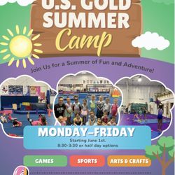 U.S. Gold Gymnastics & Cheer Academy - Join us for Summer Camp!