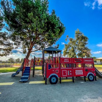Koch Park - Fire truck with slides - Parks Near Me - Placentia, California Koch Park - Fire truck with slides - Parks Near Me - Placentia, California