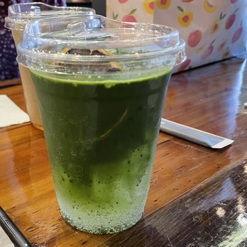 Cafe HwaSan - yuzu matcha tonic - Korean Near Me - Plano, Texas